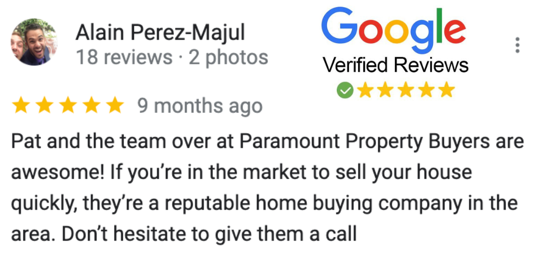 Paramount rop Buyers Google review 5 star